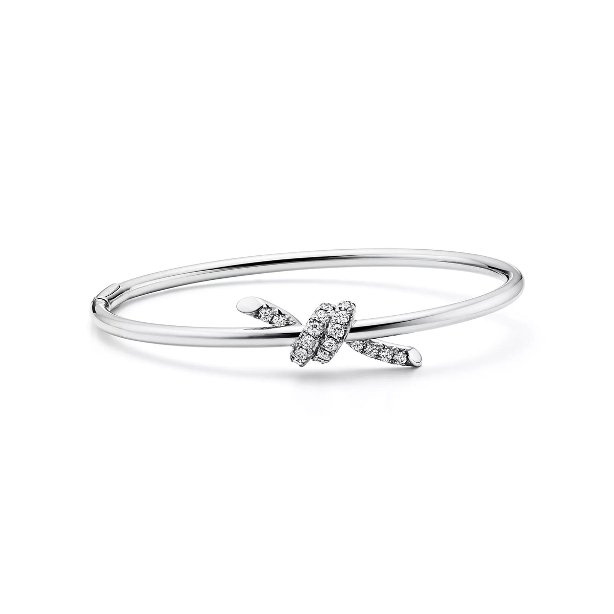 L'amour Lucent Bracelet Diamond Wire Bangle White Gold