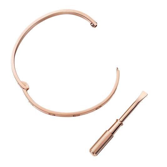 L'amour Amour Bracelet Classic Model Single-Screw Closure Rose Gold