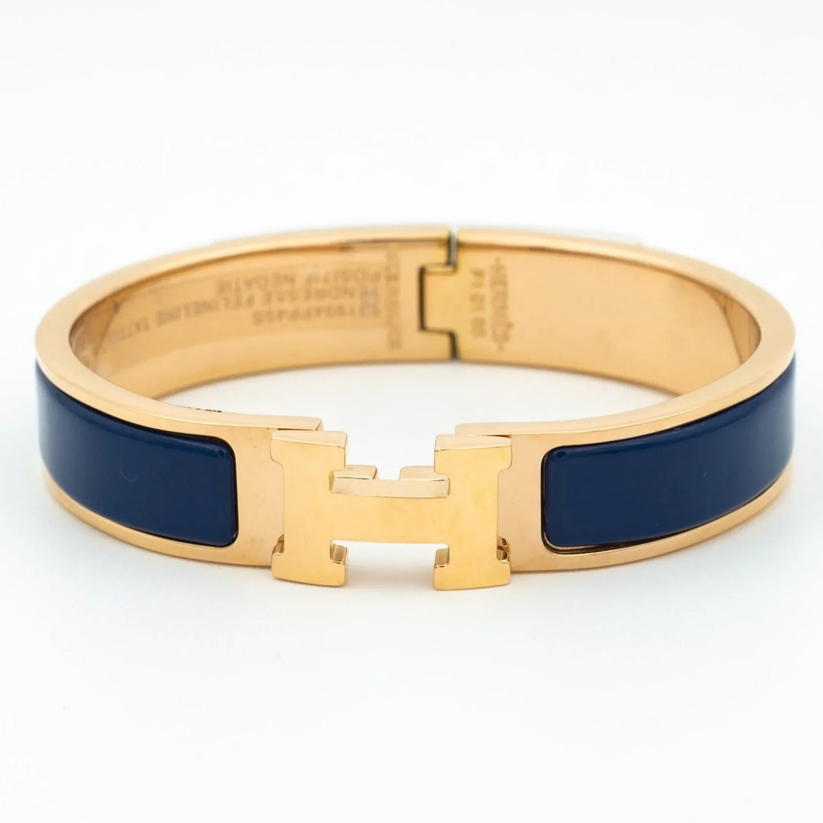 L'amour H Blue Bracelet Rose Gold