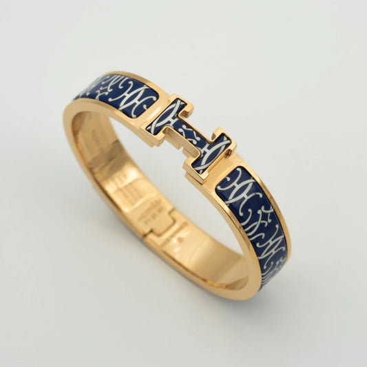 L'amour H Black Multicolor Bracelet Rose Gold
