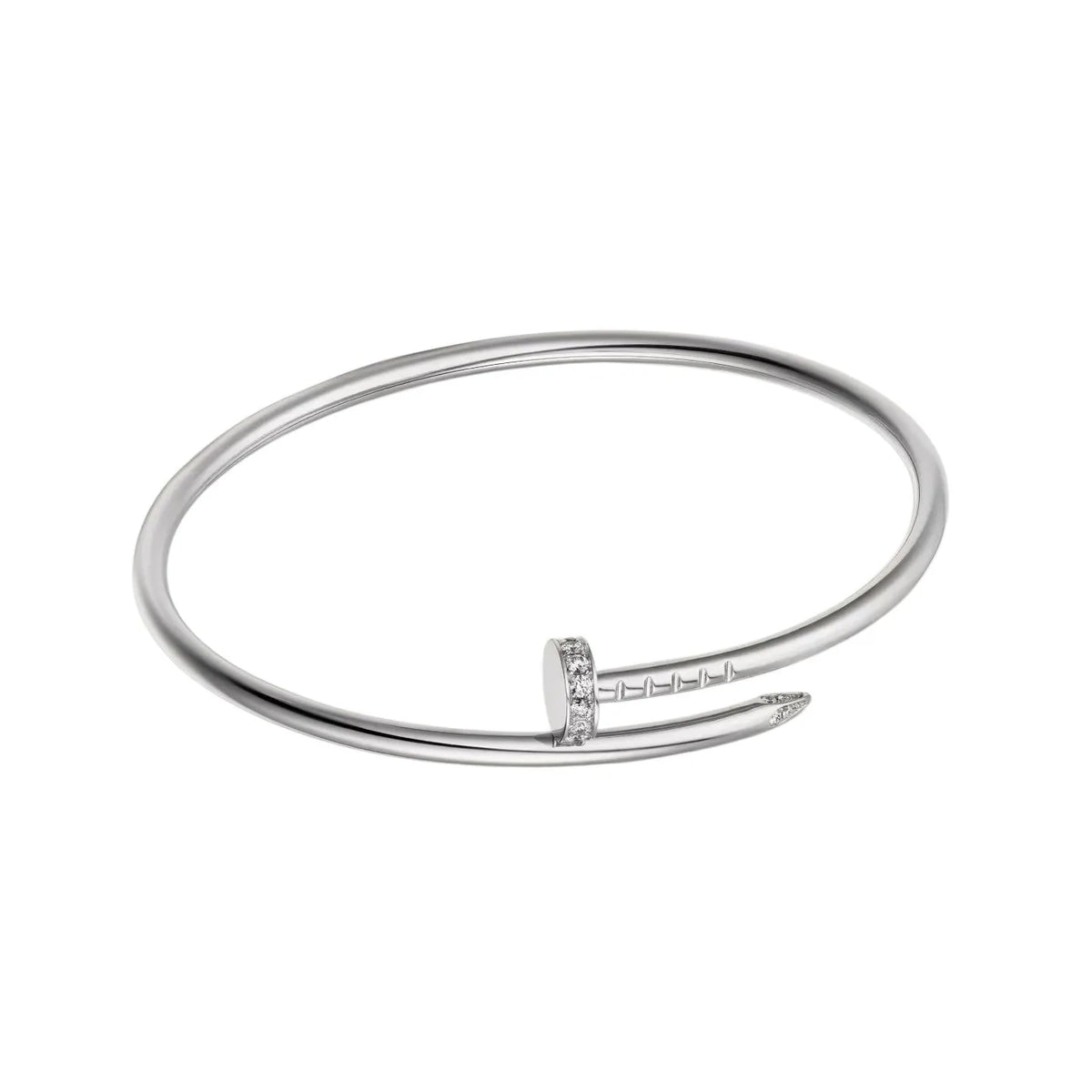 L'amour Linéa Clou Bracelet Small Model Diamond White Gold