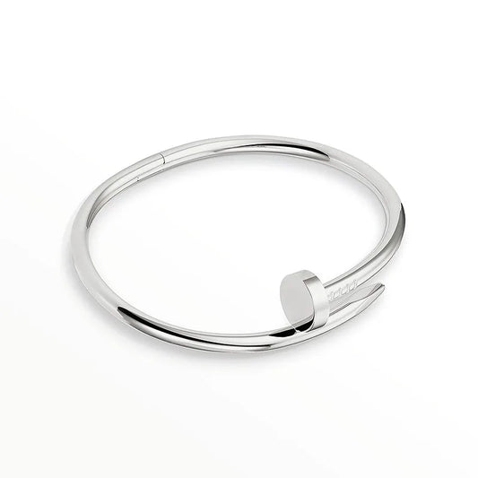 L'amour Linéa Clou Bracelet Classic Model White Gold