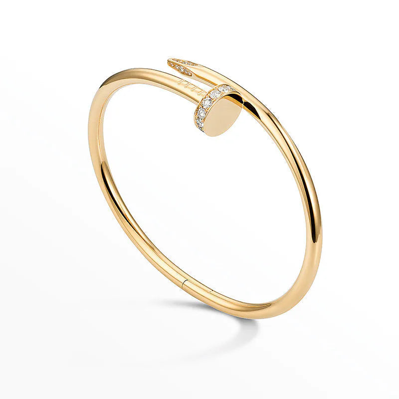 L'amour Linéa Clou Bracelet Classic Model Diamond Gold