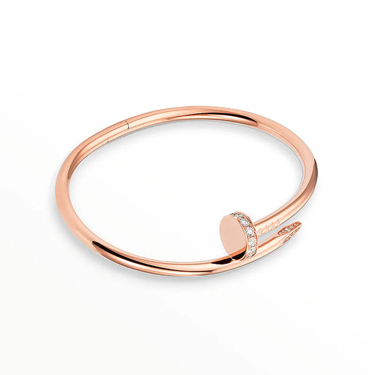 L'amour Linéa Clou Bracelet Classic Model Diamond Rose Gold