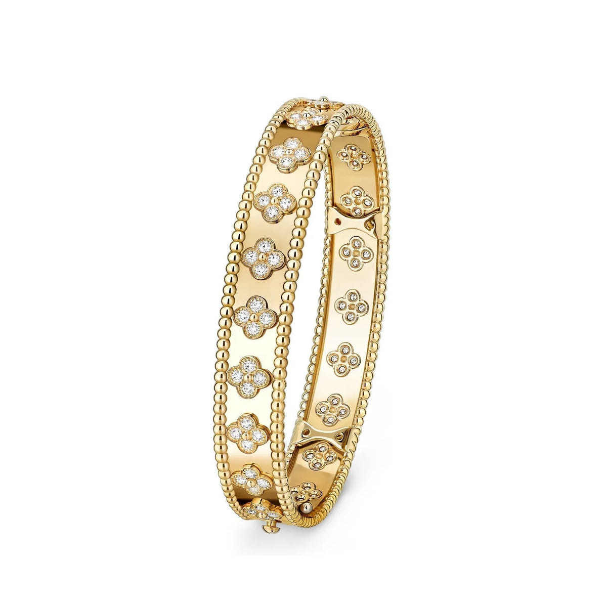 L'amour Mille Four Leaf Clover Bracelet Medium Gold