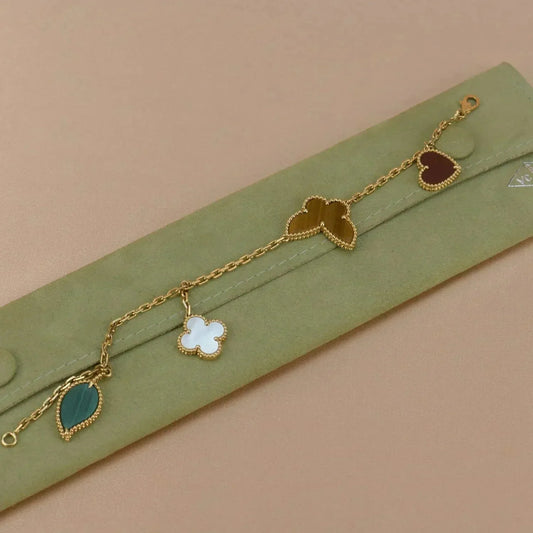 L'amour Lucky Nature Multi-Charm Bracelet