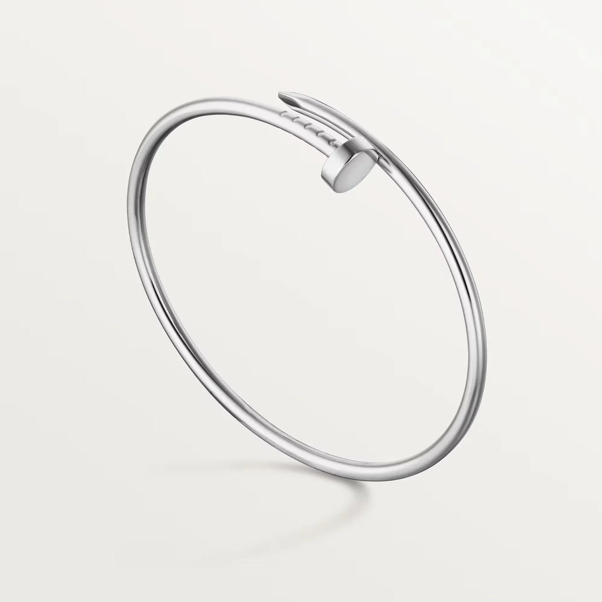 L'amour Linéa Clou Bracelet Small Model White Gold