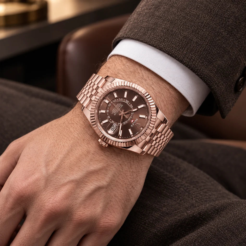 Vandor Sky-Dweller Everose Advanced Dual Time With Annual Calendar Display Men’s Watch | RL 42 336935-0006