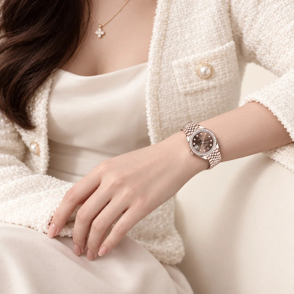 Vandor Datejust 28mm 279135RBR Chocolate Diamond Dial