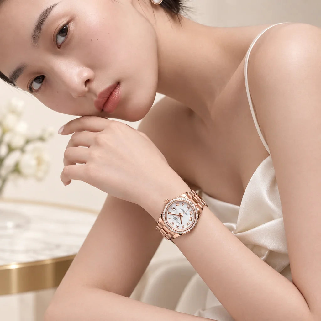 Vandor Datejust 28mm 279135RBR White Roman Dial