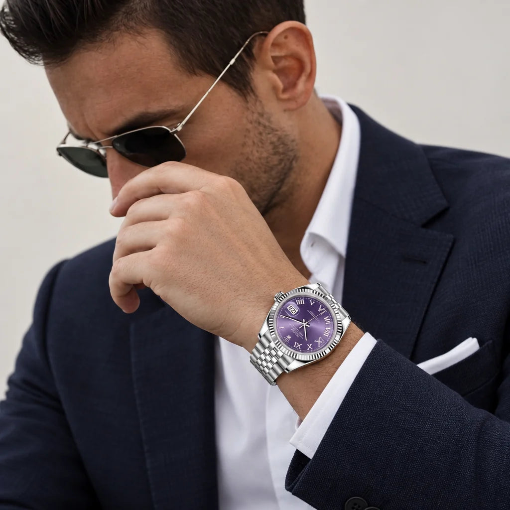 Vandor Datejust 36mm 126234 Purple Roman Dial