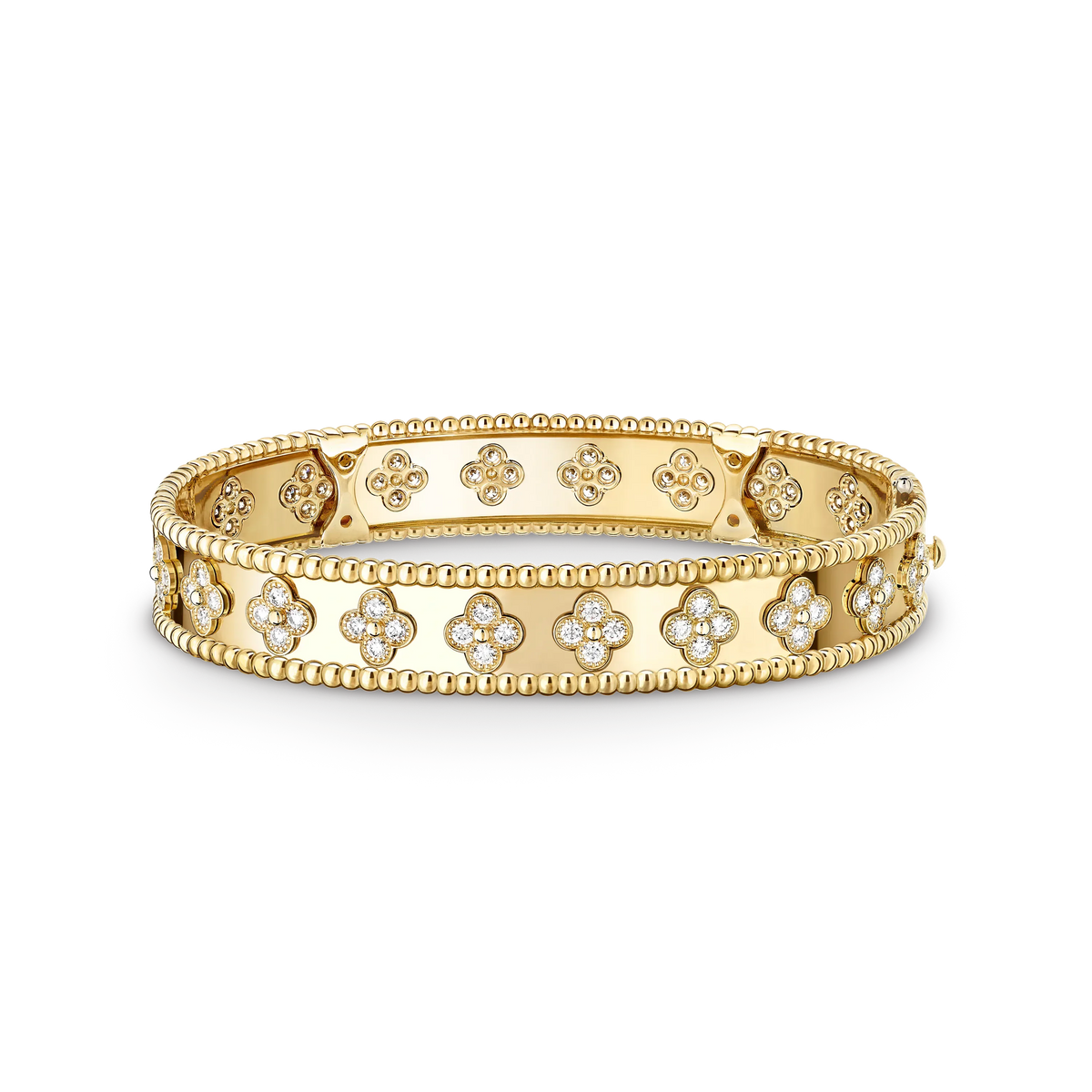 L'amour Mille Four Leaf Clover Bracelet Medium Gold