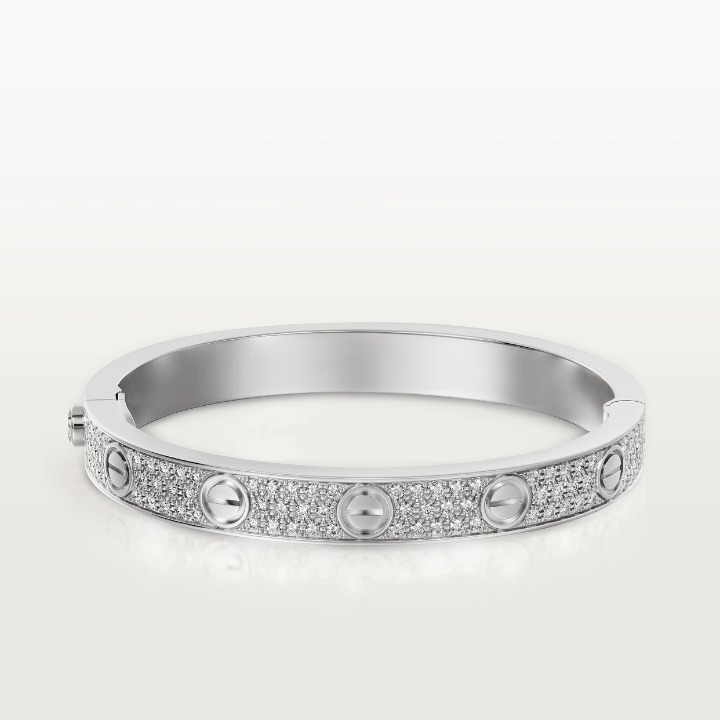 18K Love Pave Diamonds Bracelet