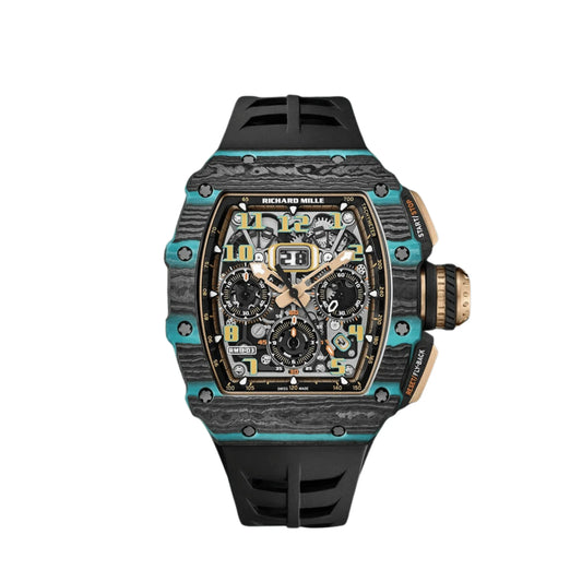 Vandor RM 11-03 'Ultimate Edition' Flyback Chronograph Carbon Turquoise Quartz TPT Limited Edition of 200
