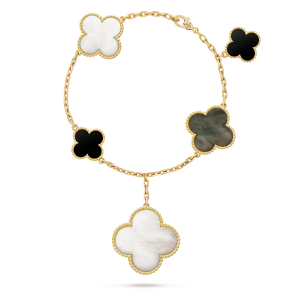 18K Magic Alhambra Five Motifs Bracelet