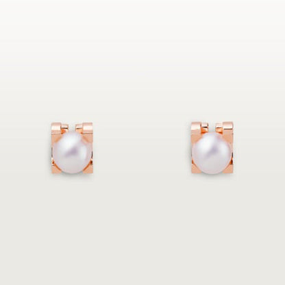 18k C De Earrings