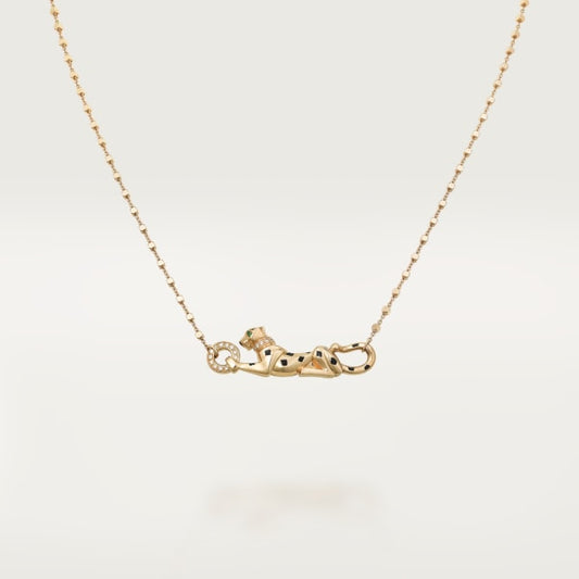 18K Panthère De Diamond Necklace
