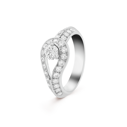 18K Couture Solitaire Ring