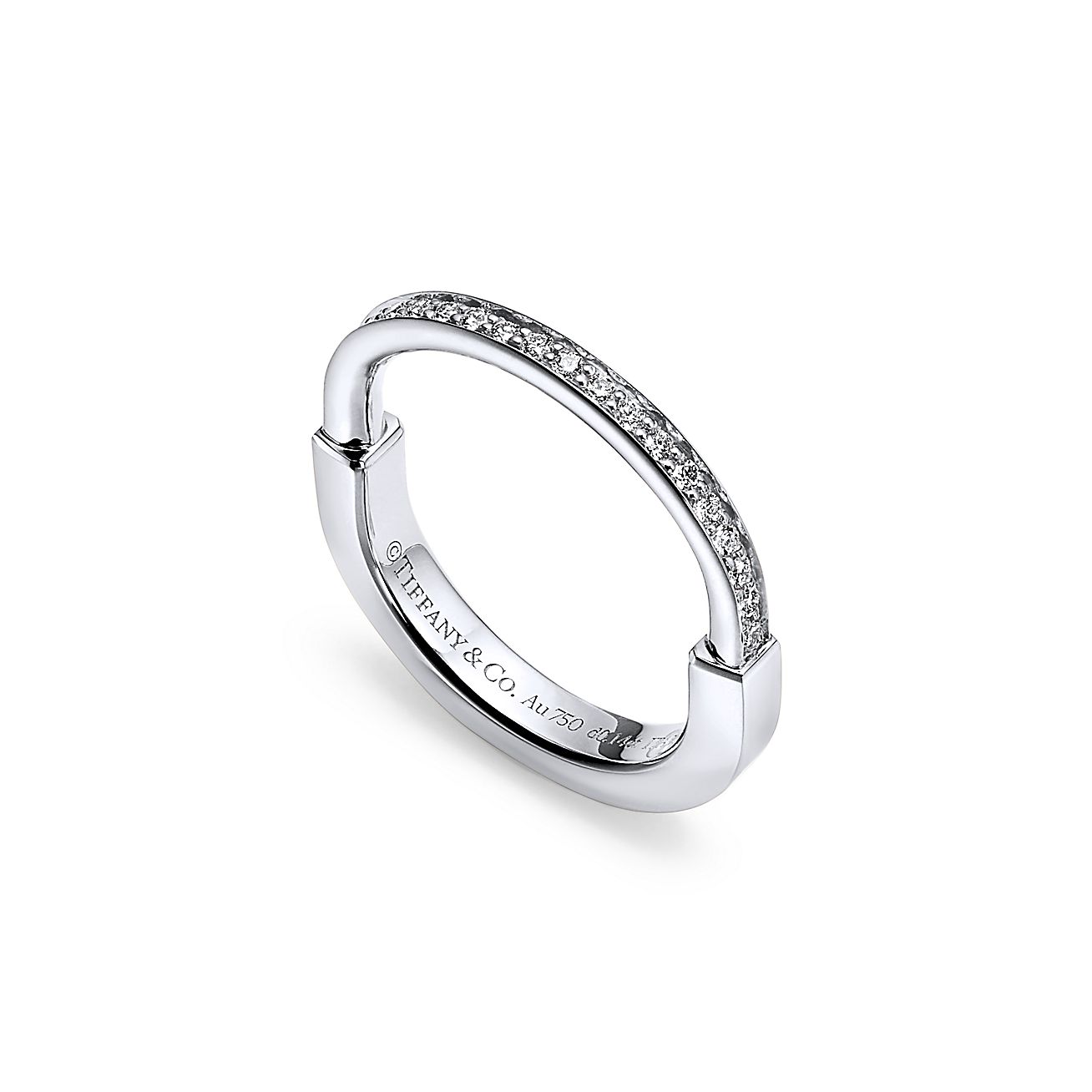 18K T Lock Diamonds Yellow Gold Ring