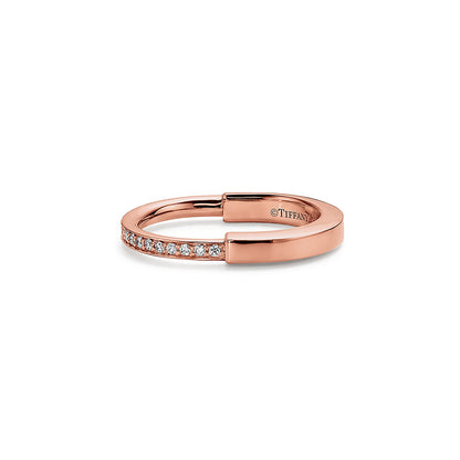18K T Lock Diamonds Yellow Gold Ring