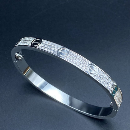 18K Love Pave Diamonds Bracelet