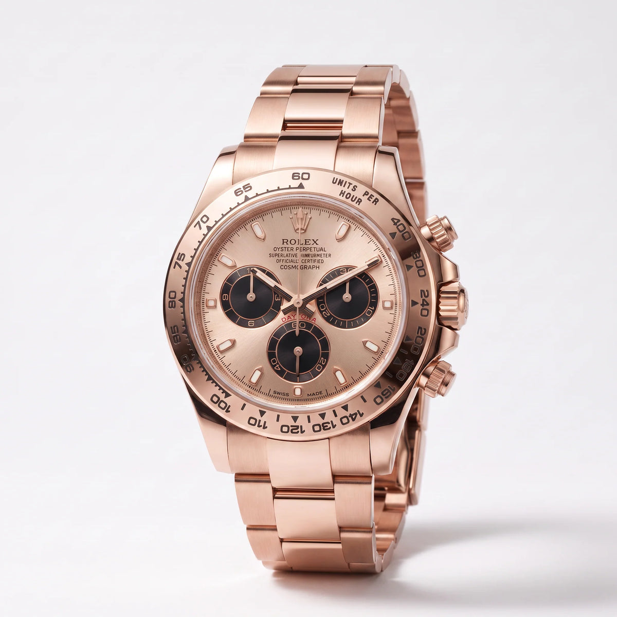 Vandor Cosmograph Daytona 40mm 126505-0003 Sundust Black Dial Everose Gold