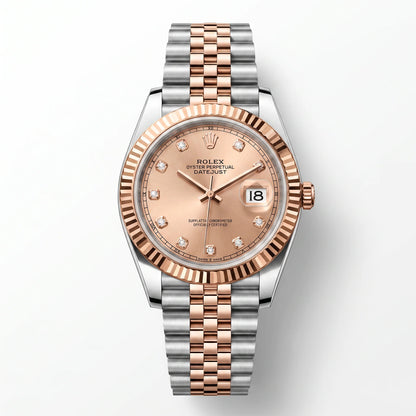 Vandor Datejust 41mm 126331 Pink Diamond Dial Jubilee Everose Rolesor