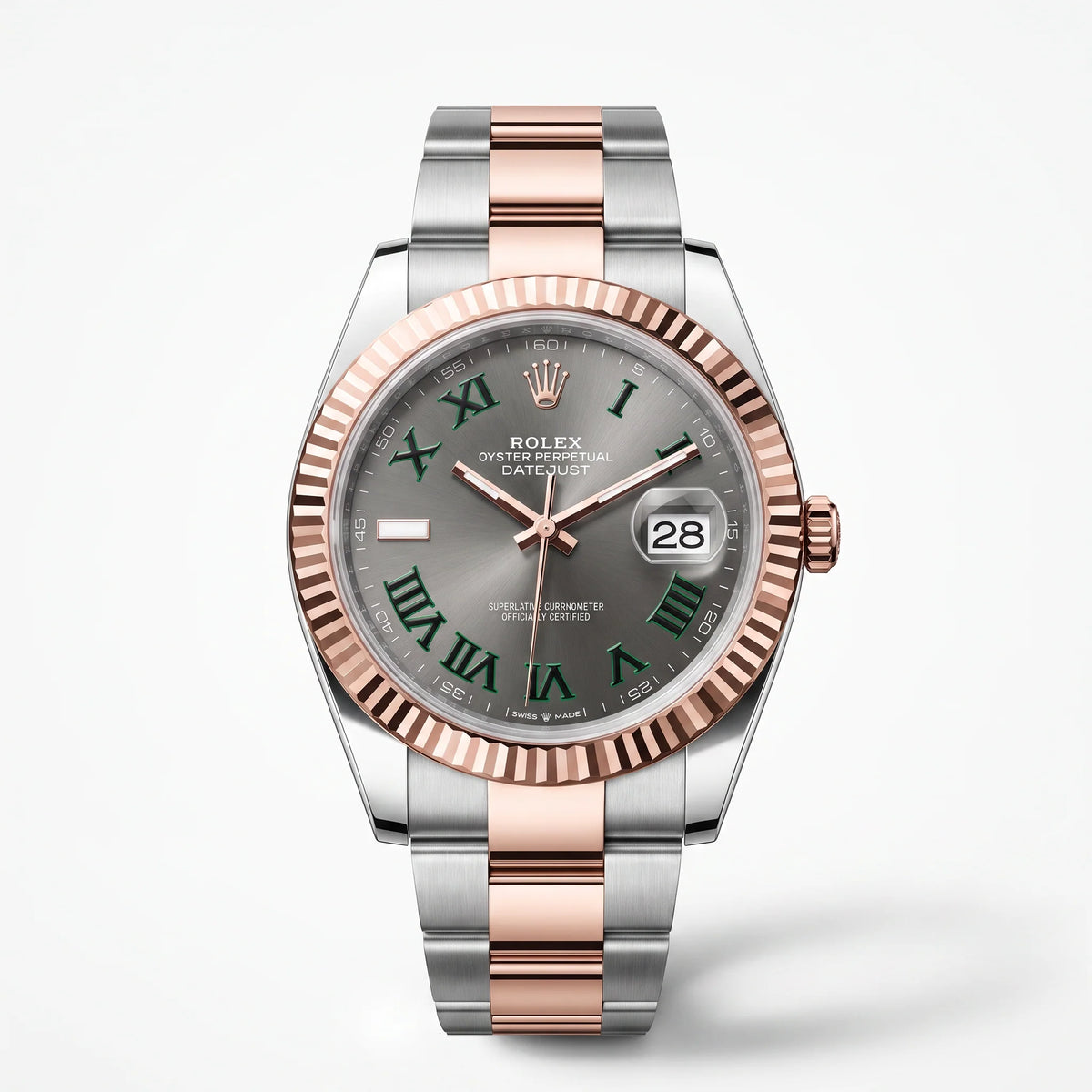 Vandor Datejust Fluted Bezel And Roman Dial Rose Gold Oyster Men's Watch | RL 41 126331 2022