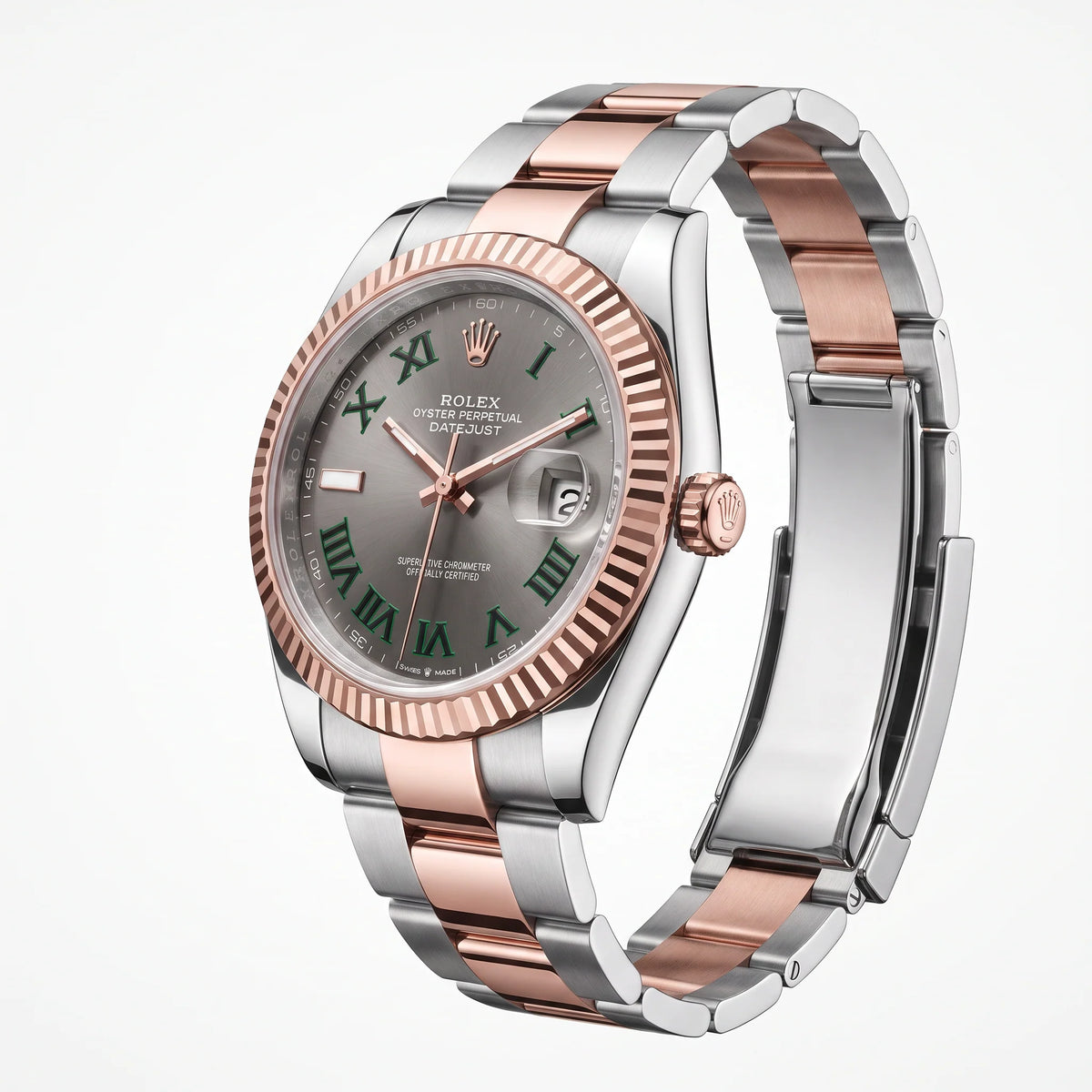 Vandor Datejust Fluted Bezel And Roman Dial Rose Gold Oyster Men's Watch | RL 41 126331 2022
