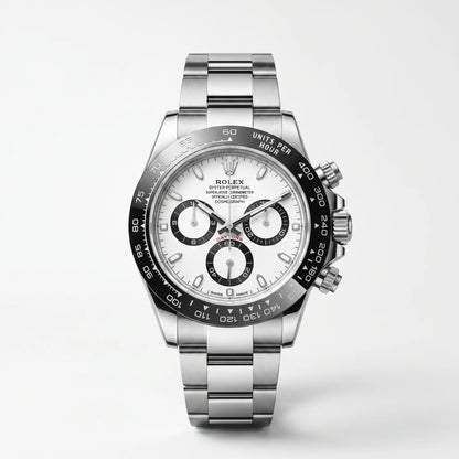 Vandor Cosmograph Daytona Ceramic Bezel White Panda Dial Mens Watch | RL 40 126500