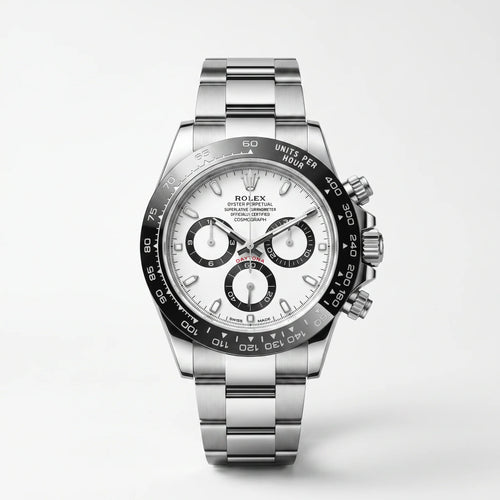 Vandor Cosmograph Daytona Ceramic Bezel White Panda Dial Mens Watch | RL 40 126500