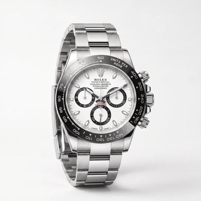 Vandor Cosmograph Daytona Ceramic Bezel White Panda Dial Mens Watch | RL 40 126500