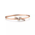 L'amour Lucent Bracelet Diamond Wire Bangle Rose Gold