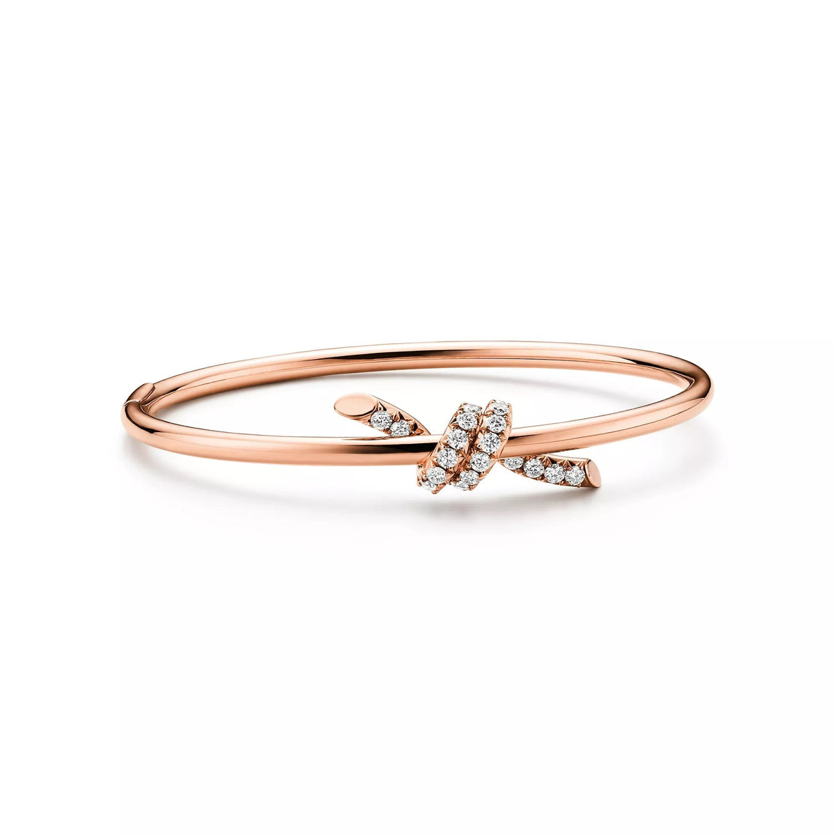 L'amour Lucent Bracelet Diamond Wire Bangle Rose Gold