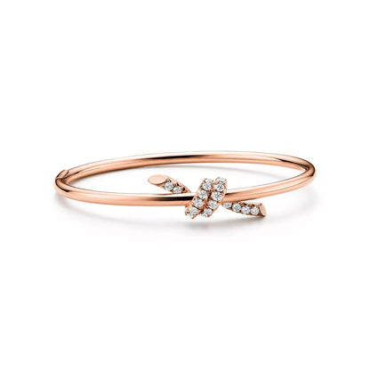 L'amour Lucent Bracelet Diamond Wire Bangle Rose Gold