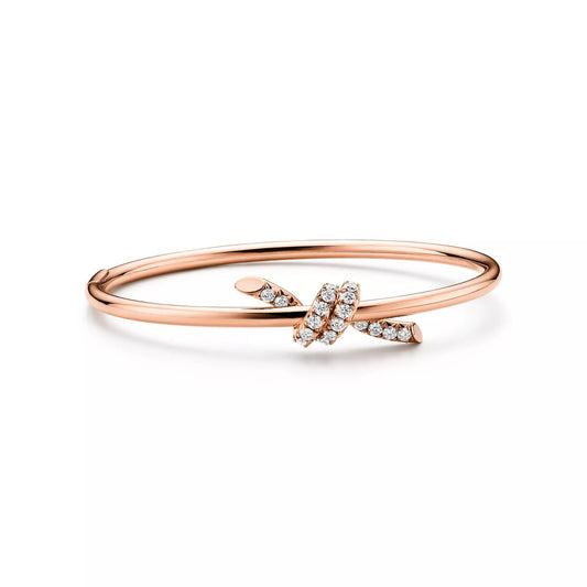 L'amour Lucent Bracelet Diamond Wire Bangle Rose Gold