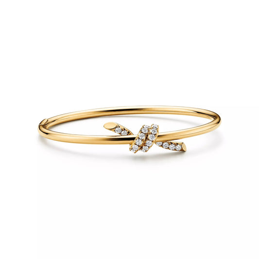 L'amour Lucent Bracelet Diamond Wire Bangle Yellow Gold