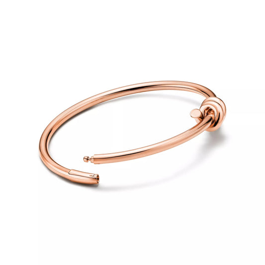 L'amour Lucent Bracelet Wire Bangle in Rose Gold