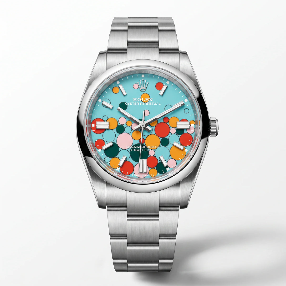 Vandor Oyster Perpetual Celebration Dial Steel Men's Watch | RL 41 124300