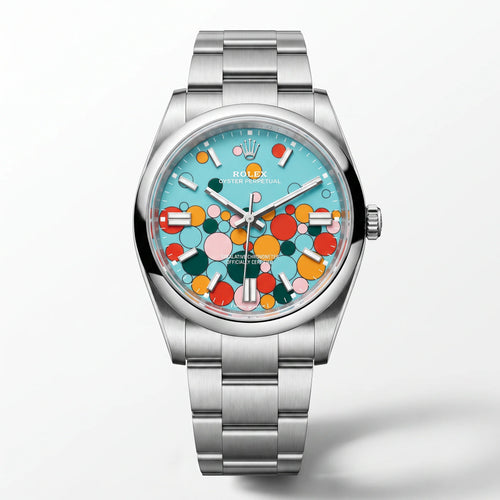 Vandor Oyster Perpetual Celebration Dial Steel Men's Watch | RL 41 124300