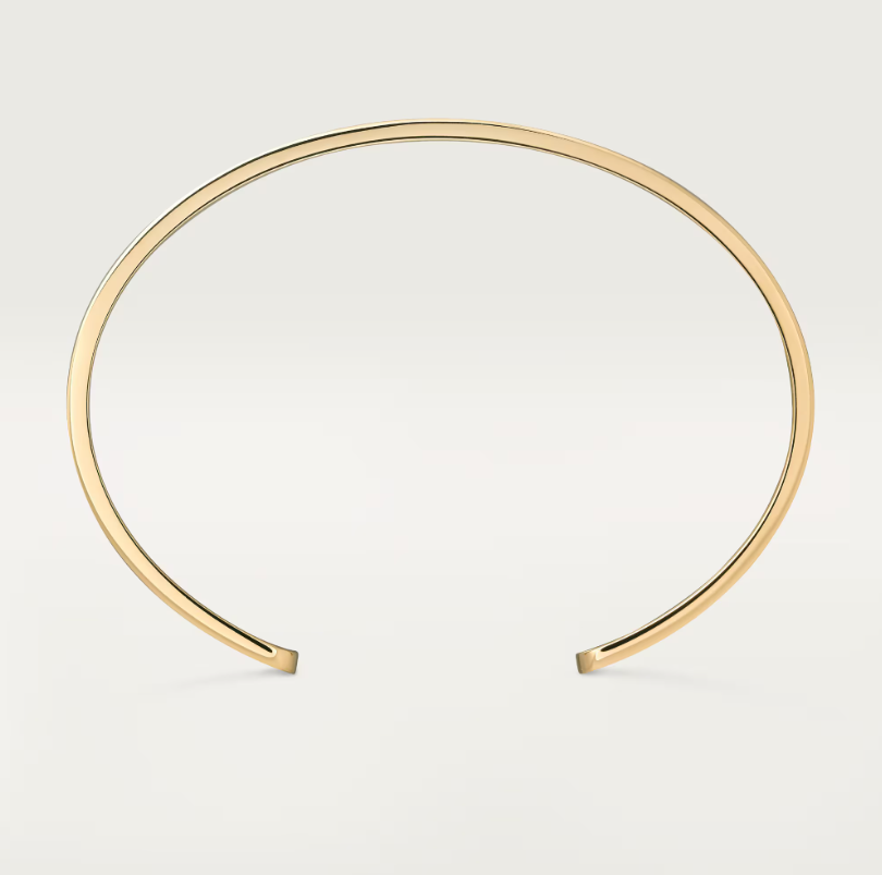18K Open Cuff 1 Diamond Love Bracelet