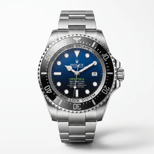 Vandor Sea-Dweller Deep Blue Dial Stainless Steel Rotating Bezel Men’s Watch | RL 44 116660