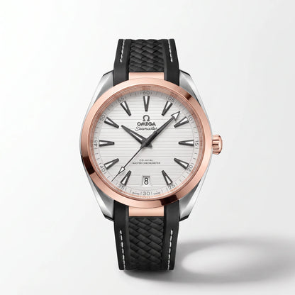 Vandor Seamaster Aqua Terra 150M White Dial Rose Tone Bezel Men's Watch | OM 220.22.41.21.02.001