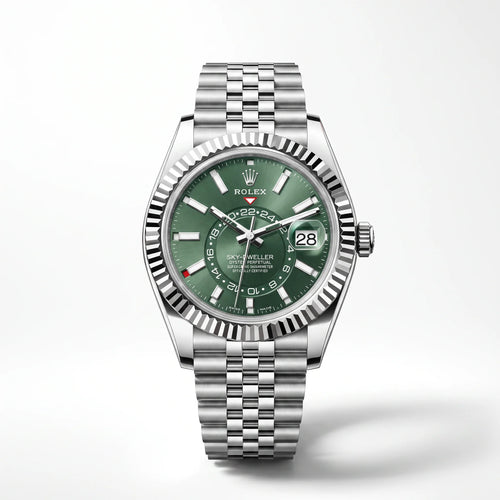 Vandor Sky-Dweller 42mm 336934 Mint Green Dial White Rolesor Jubilee