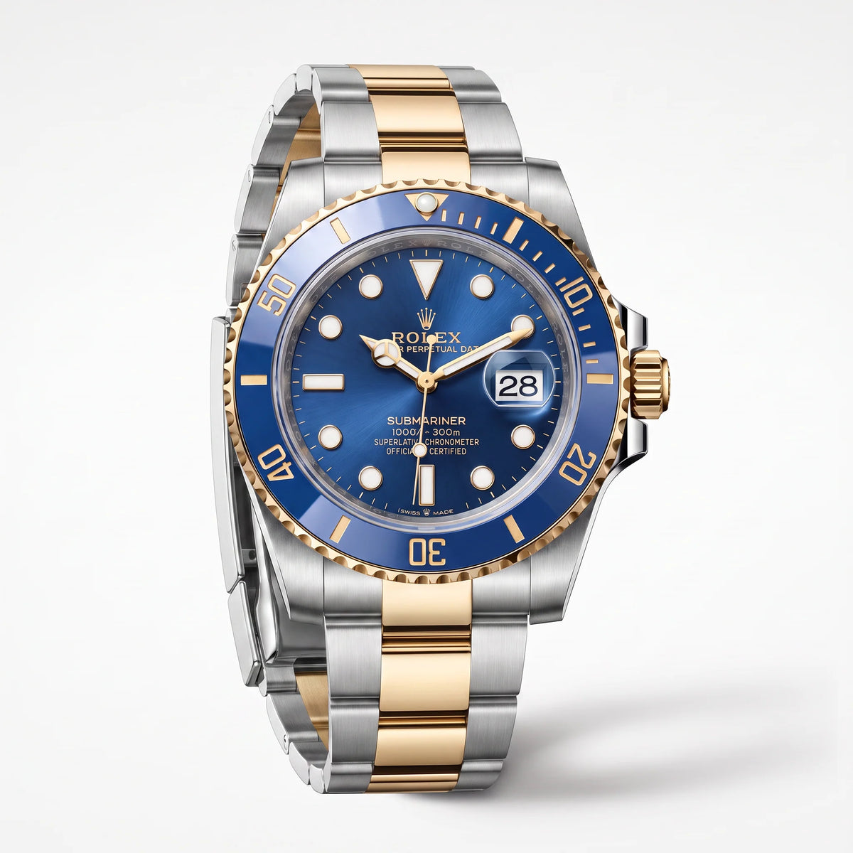 Vandor Submariner Chronometer Blue Dial Men's Watch | RL 40 126613LB