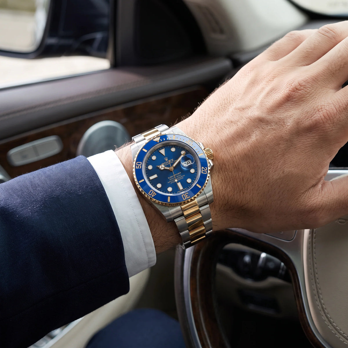 Vandor Submariner Chronometer Blue Dial Men's Watch | RL 40 126613LB