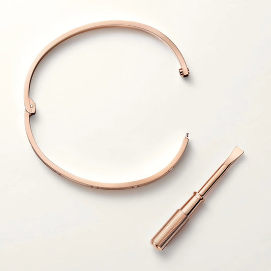 L'amour Amour Bracelet Small Model 10 Diamonds Rose Gold