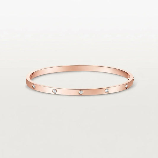 L'amour Amour Bracelet Small Model 10 Diamonds Rose Gold