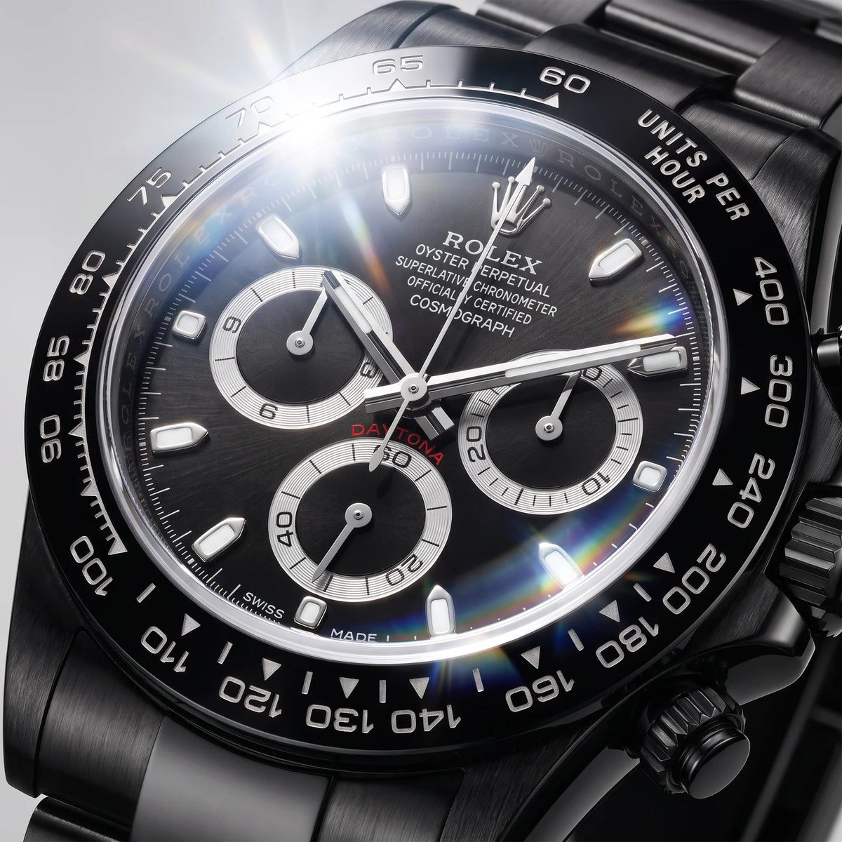 Vandor Cosmograph Daytona 40mm Black Dial Oystersteel – 126500LN-0002