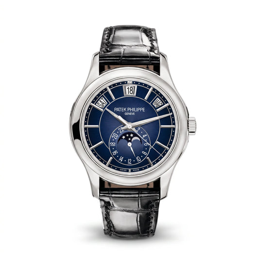 Vandor Complications Annual Calendar Blue Sunburst Dial Men’s Watch | PP 5205G-013